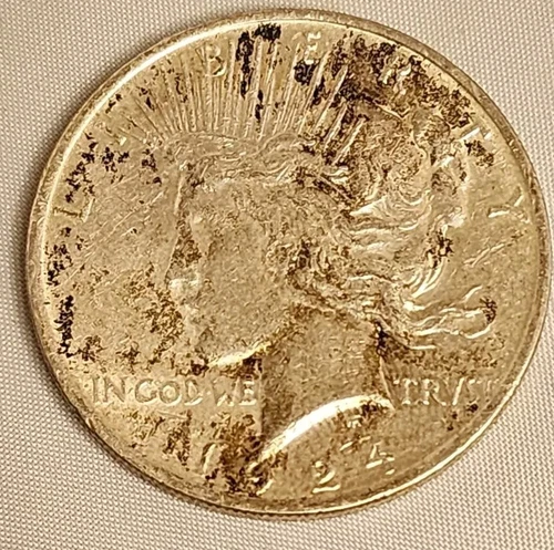1924 Peace Silver Dollar AU/UNC 90% Silver US Coin