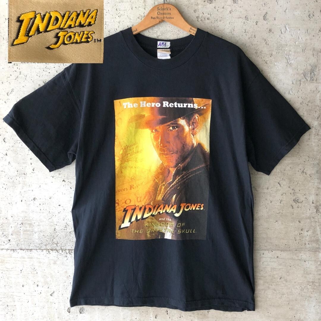 Indiana Jones Harrison Ford Vintage 2008 Movie T-Shirt Double Stitch-image