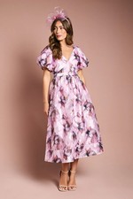 Coast Pink Fit & Flare Dress Womens Occasion Dresses