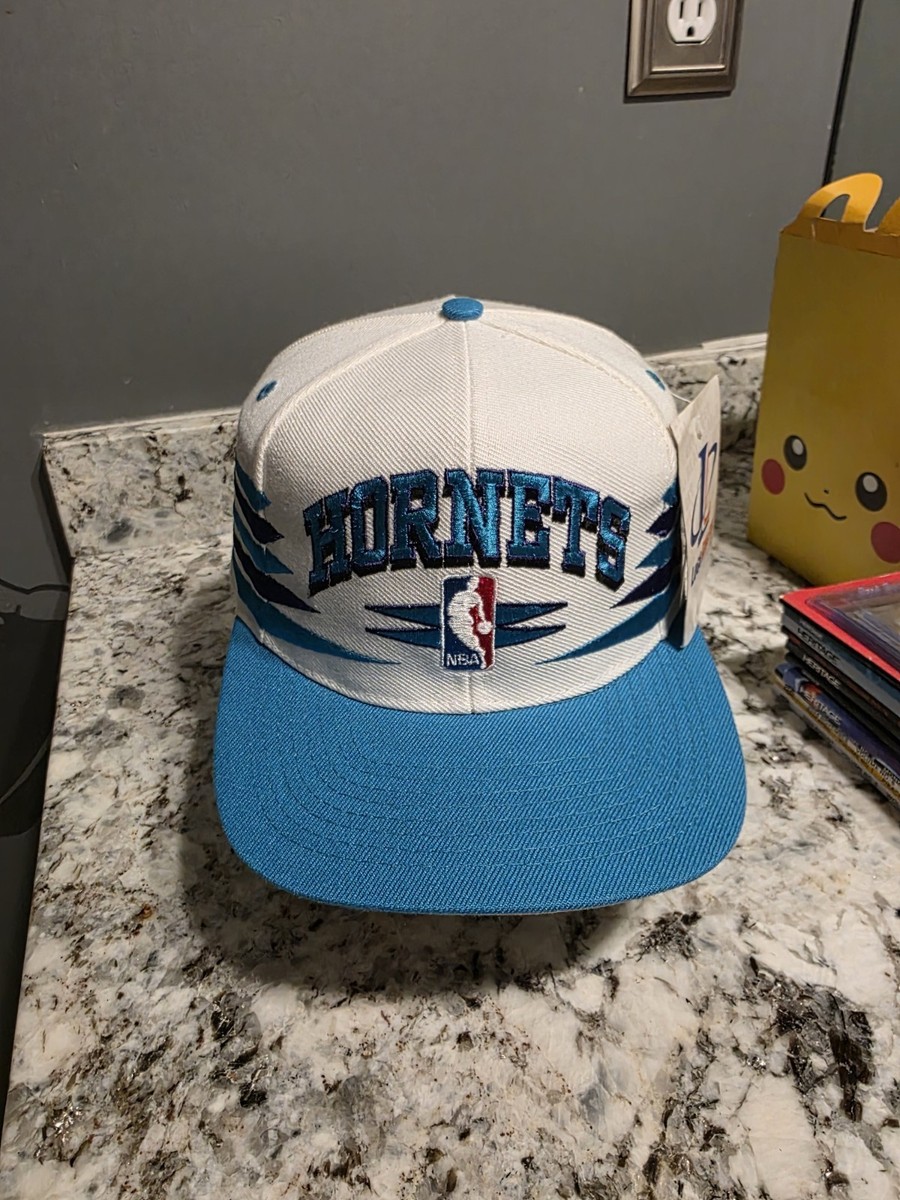Vintage Charlotte Hornets Logo Athletic Diamond Cut D-Cut Snapback