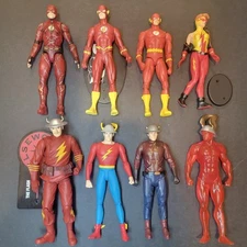 DC DIRECT COLLECTIBLES FLASH LOT - COMICS UNIVERSE CLASSICS MULTIVERSE JLA JSA