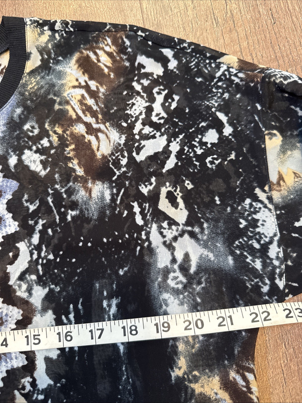 Cabi Snakeskin Sheer Pullover Blouse Python Size … - image 10