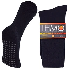 Bamboo Slipper Socks | THMO | Mens & Ladies | Non Slip Thermal Socks for Winter