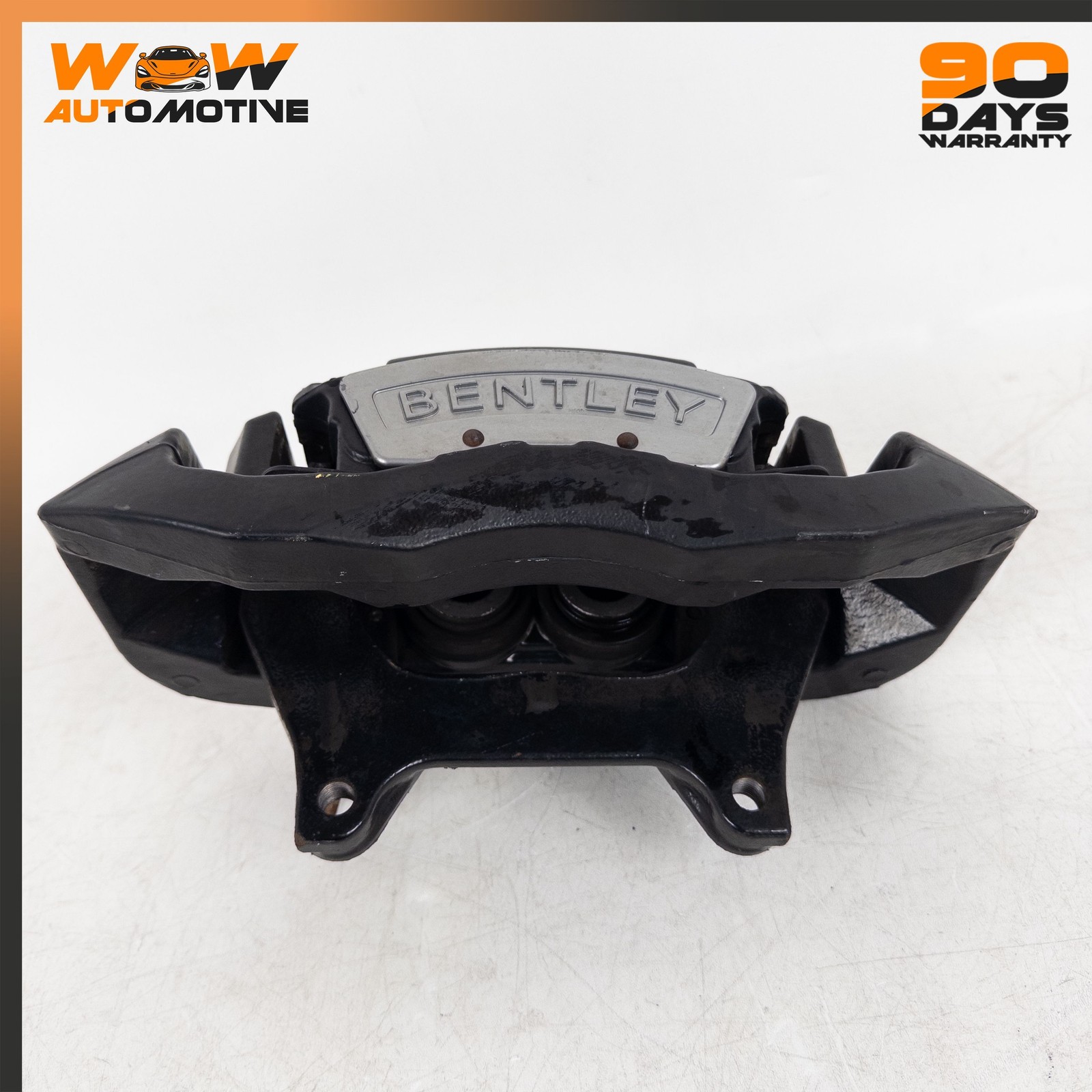 06-19 BENTLEY FLYING SPUR FRONT LEFT DRIVER SIDE BRAKE CALIPER BLACK OEM