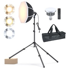 Lincostore Softbox Photography Lighting Kit with Professional 85W LED Bulbs, ...