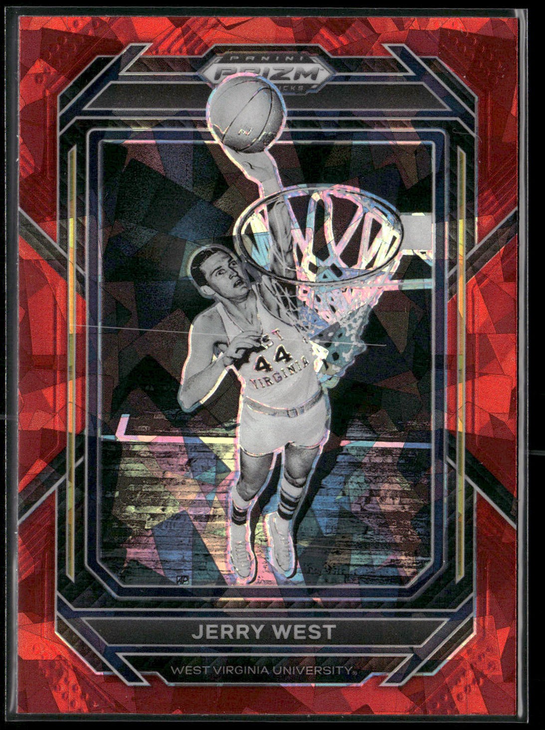 2023 Panini Prizm Draft Picks #81 Jerry West Red Ice