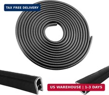 33Ft Car Door Edge Guards - Black Universal Fit Door Edge Protector, Rubber U Sh