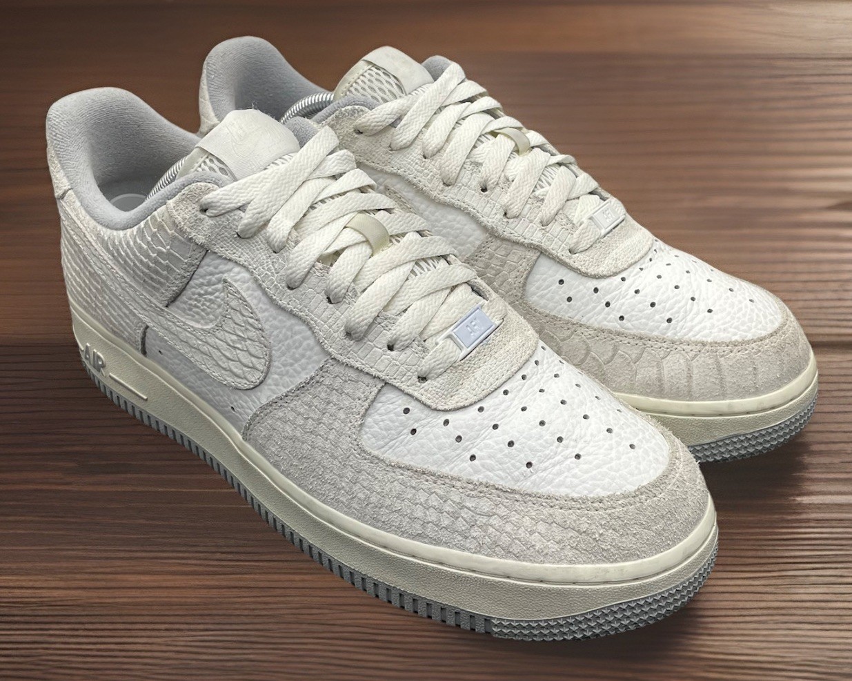 Nike Air Force 1 Rare White Python Snakeskin Shoe… - image 8