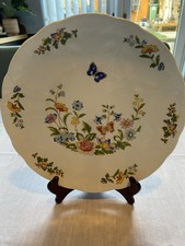 Vintage Aynsley Cottage Garden Kuchen Servierplatte 26 cm Top Zustand