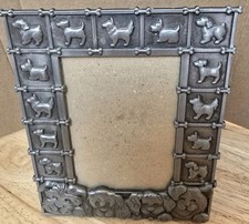 3D Metal Dog Pet 3.5x5" Picture Frame with Variety Dog Design Taiwan