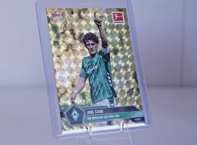 2025-26 Bundesliga Topps NOW #173 - Jens Stage - Doppelpack zum Derby-Sieg 1/1