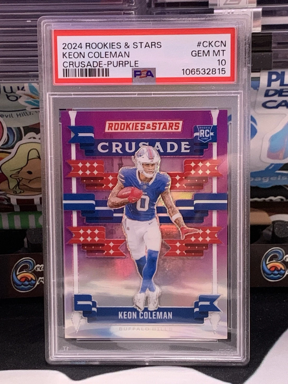 Keon Coleman Panini Rookies & Stars Crusade #CKCN Purple