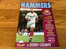 West Ham v Derby County 1998 - 1999 Season Premier League