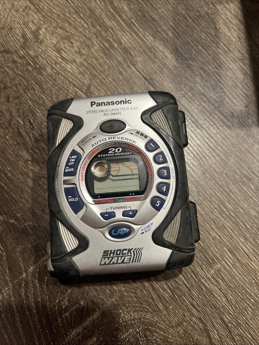 Panasonic RQ-SW44V Shock Wave AMFM Radio works cassette does not