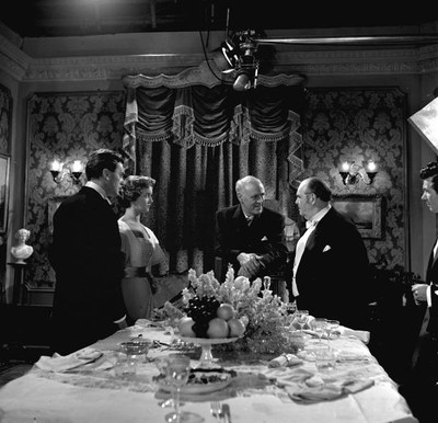 Brian Worth Eileen Moore Alistair Sim Julian Mitchell a scene from- 1953 Photo