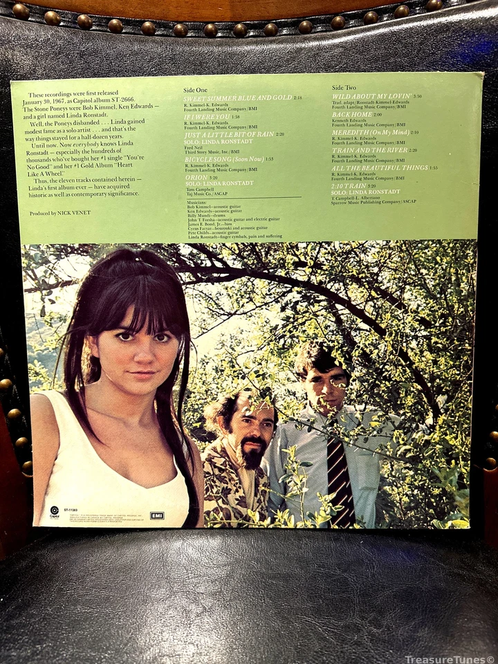 The Stone Poneys Featuring Linda Ronstadt - The Stone Poneys Feat - Image 2 of 2