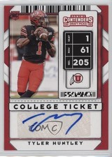 2020 Panini Contenders Draft Picks College Ticket Tyler Huntley #319 Auto 1cx3