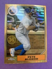 2022 Topps Chrome - 1987 Topps Baseball Pete Alonso #87BC-10 New York Mets