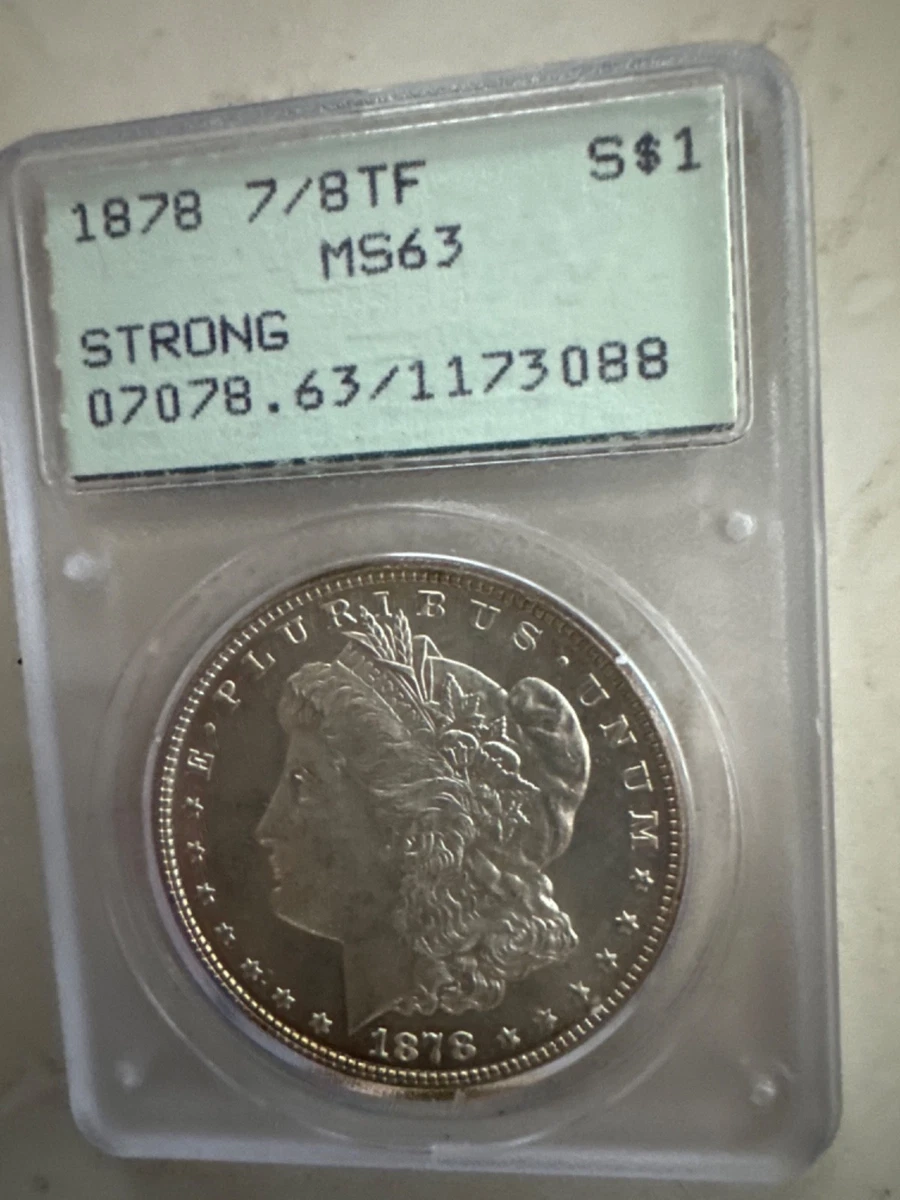 1878 MS 63 Graded Morgan US Dollars for sale | eBay
