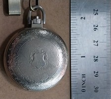 Colibri Date Quartz Pocket Watch 14-inch Chain with Pocket Clip New Battery