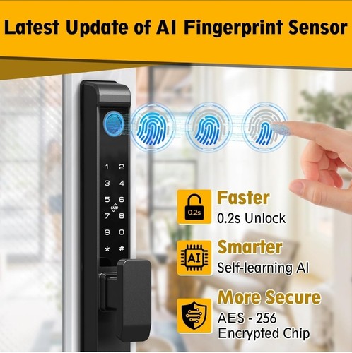 Serratura per Porta in Vetro Scorrevole, Eseesmart Porta Scorrevole Smart Lock - Foto 3 di 8