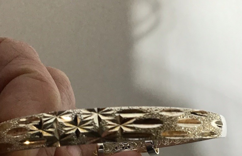 Beautiful Sliver 925 Adjustable Bangle Bracelet - image 7