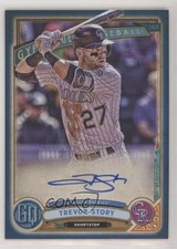 2019 Topps Gypsy Queen Auto Indigo 22/150 Trevor Story #GQA-TS Auto r7d