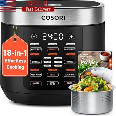 Rice Cooker 10 Cup 24h Keep Warm 18 Functions Fuzzy Logic Rice Maker Slow Cooker