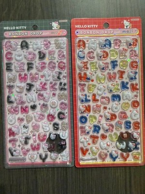 Hello Kitty Bonbon Tropfen Aufkleber 2er Set