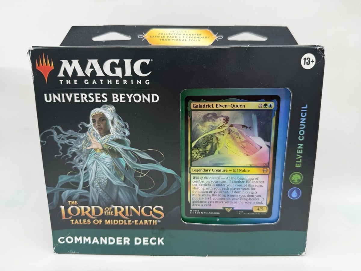 mtg elven council commander deck Magic The Gathering: THE LORD OF THE RINGS: Elven Council Commander Deck  LOTR