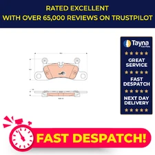 Brake Pads Set fits PORSCHE CAYENNE 92A 3.0D Rear 2010 on TRW 99135293902 New