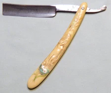 Rare Simmons Hardware Straight Razor With Fancy Nude Figural Handle Germany