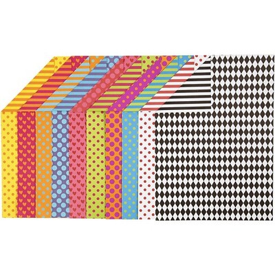 Creativ 229850 Patterned Card, A4 210x297 mm, 250 g, asstd colours, 20asstd shee