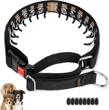 Martingale Dog Collar No Pull, Black, M  Neck Cir 14.5"-18.5"