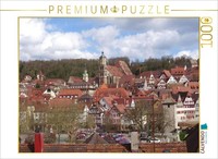Calvendo Puzzle Above The Rooftops | 1000 Pieces, Finished Size 25.2 × 18.9 In (