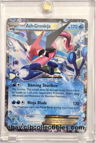 Pokémon ASH-GRENINJA EX XY133 Holo Rare XY Promos - Played 🍒