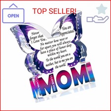 Mom Birthday Gifts from Daughter Son, I Love You Mom Gift for Mother New Bonus S