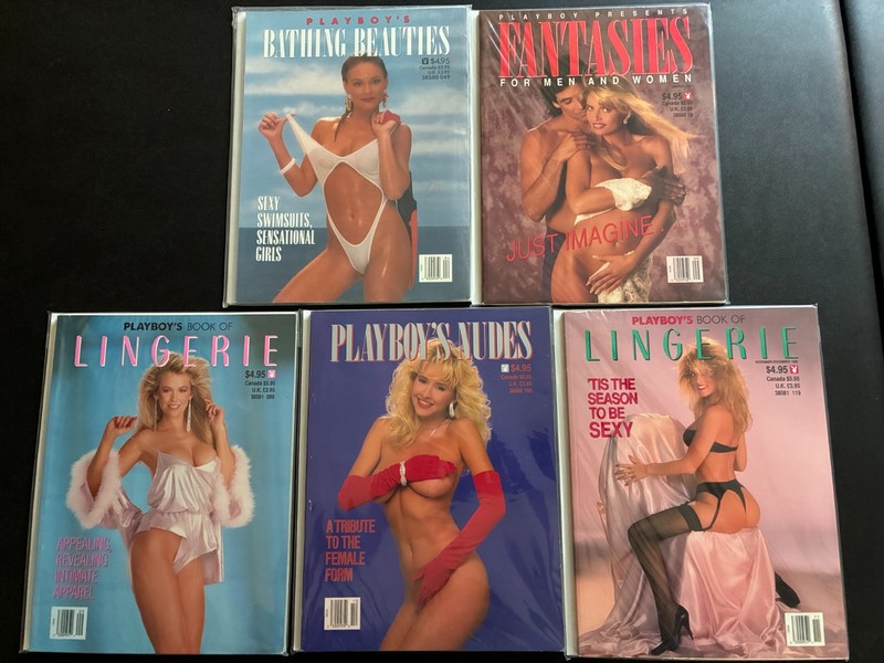 PLAYBOY LOT OF 5 COLLECTOR'S EDITION SPECIALS 1980s LINGERIE BATHING BEAUTIES