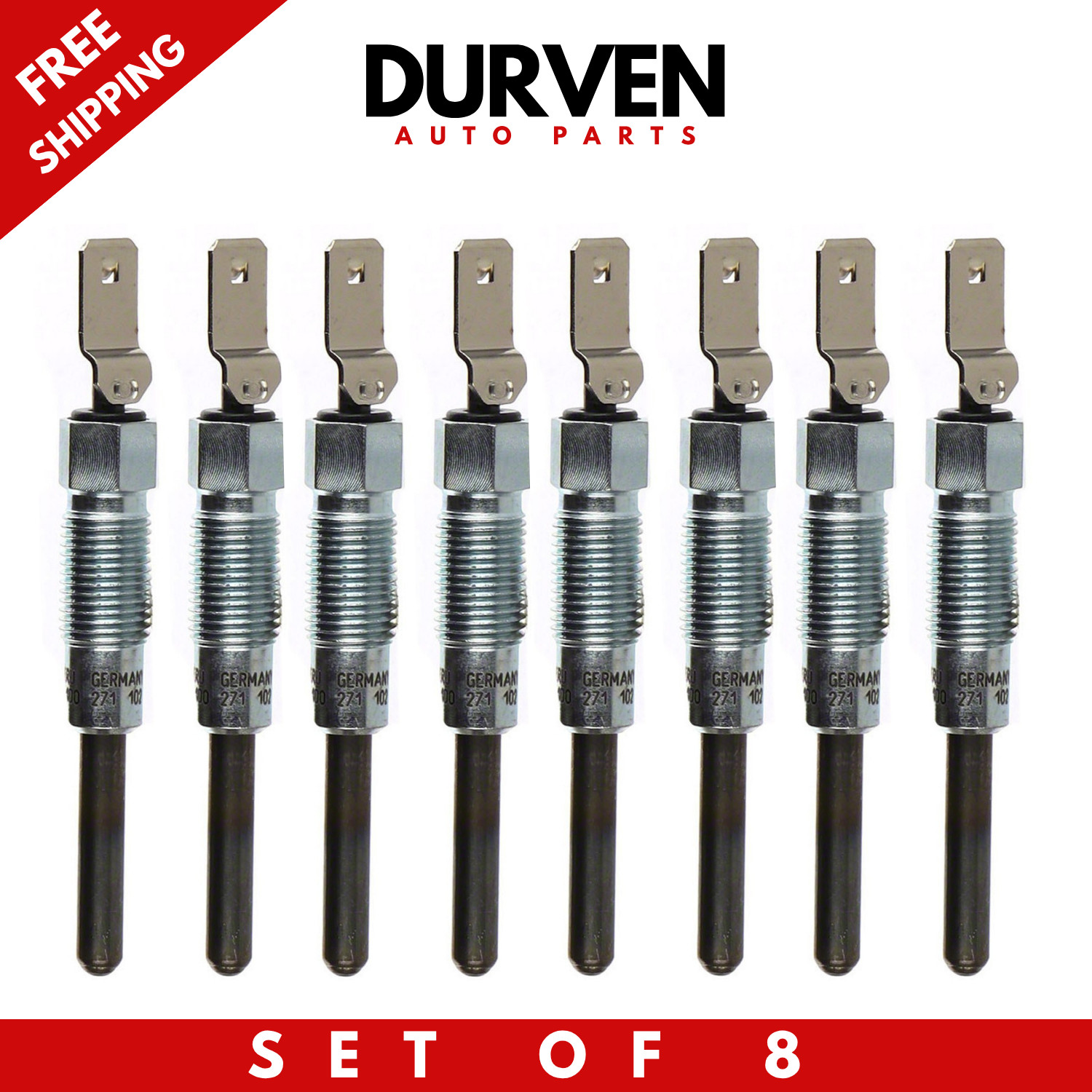 Motorcraft ZD-28 Glow Plugs 8-Pack For 1983-1986 Ford 6.9L IDI Diesel F250 F350