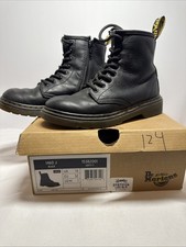 Dr. Martens Junior 1460 Softy T Leather Lace-Up Boots Size 1 15382001