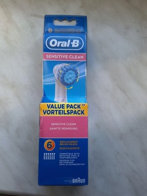 Oral-B Sensitive Clean Bürstenköpfe, Value Pack 6x, OVP
