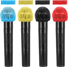 400 PCS Microphone Hygiene Covers Disposable Non-Woven Handheld Mic Mike Cover W