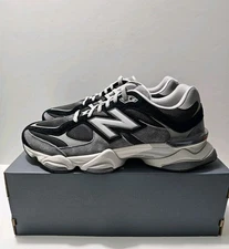 New Balance 9060 Black Grey White Mesh Suede Men's Shoes Sz 16 (U9060JBD) No Lid