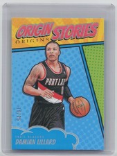 2024-25 Panini Origins #9 Damian Lillard Origin Stories Turquoise #/25