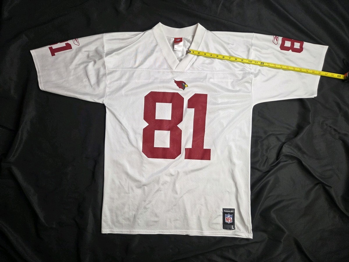Arizona Cardinals Mens Large White Anquan Boldin #81 NFL Vintage