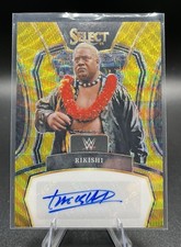 2024 Panini Select WWE Rikishi Gold Wave Legends Auto /5