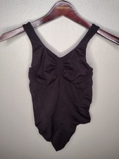 Yitty Women's Shapewear Bodysuit 1X/2X Plus Black Thong Snap Compression A15