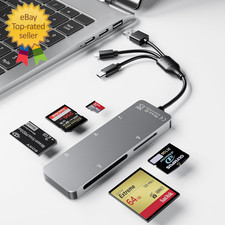 Memory Stick pro Duo Adapter 5-in-1 Multi Memory Card Reader Supports SD/TF/C...