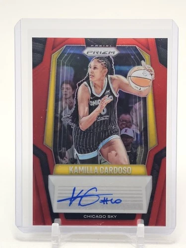 KAMILLA CARDOSO 2025-26 PANINI PRIZM WNBA SIGNATURE RED /99 #SG-KC SKY Q5908