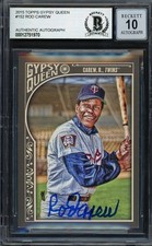 Rod Carew Auto Signed 2015 Topps Gypsy Queen Card 152 Twins Auto GM 10 Beckett